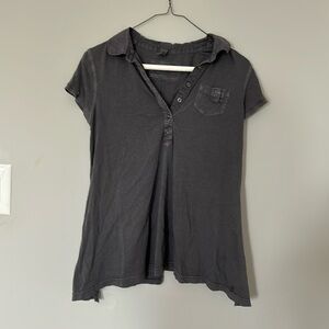 Jacks place size 8 women’s top collared button down short sleeve